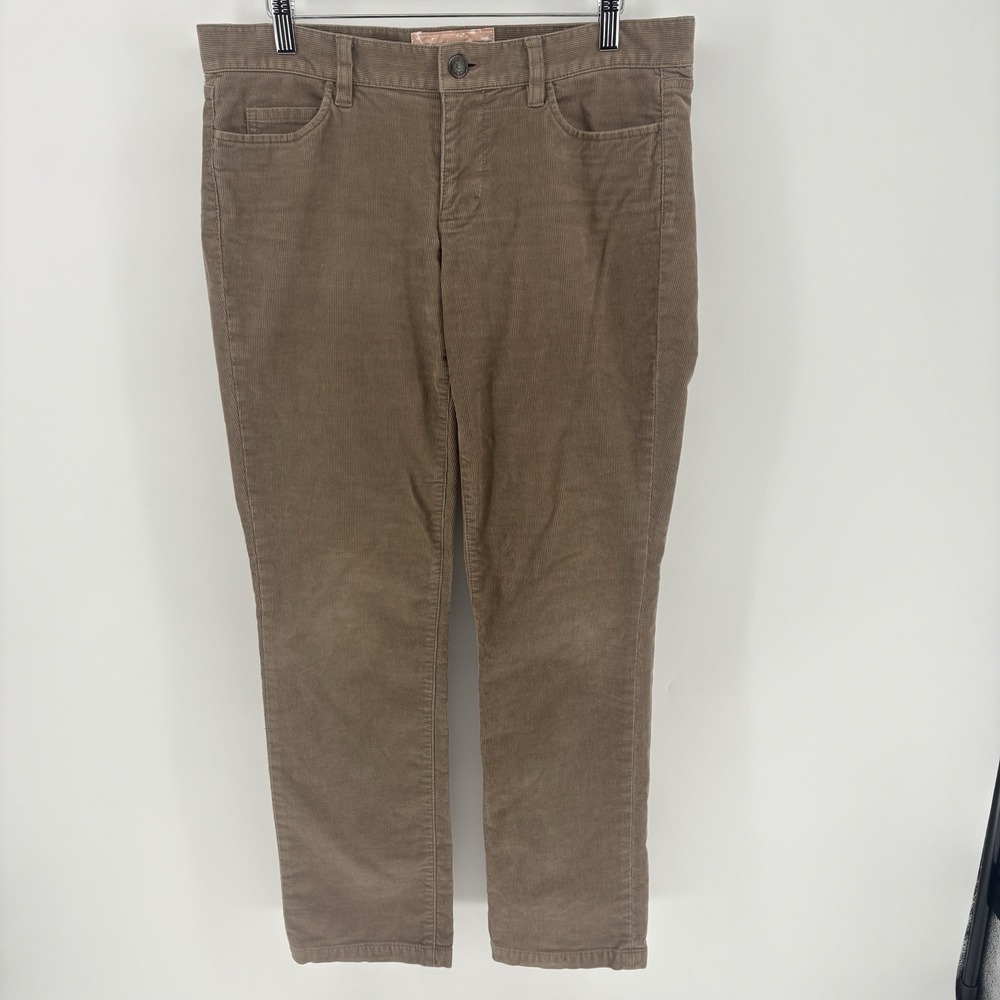 J.Crew Matchstick Pants Womens Size 30 (34X30) Brown Corduroy 5 Pockets Chino